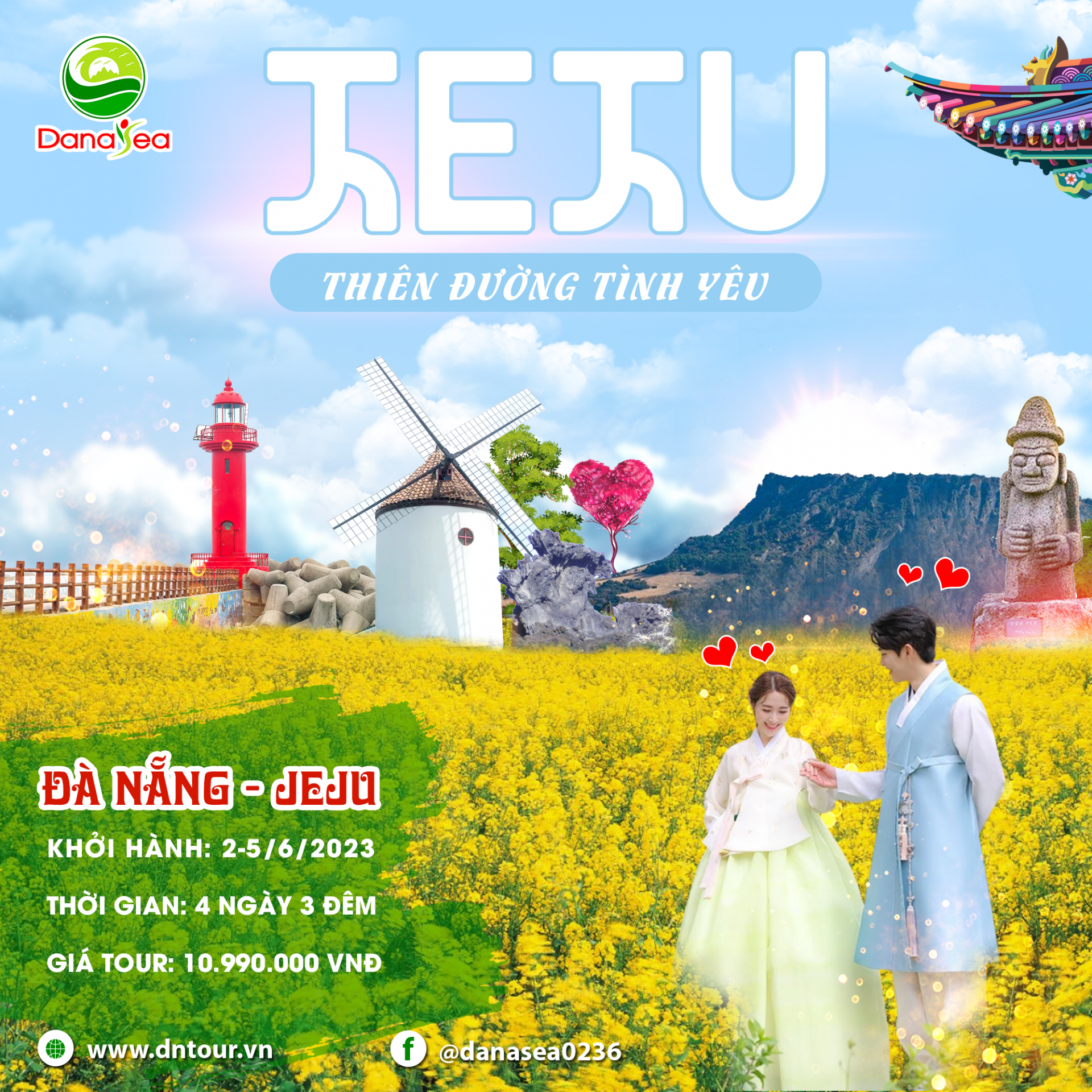 HÀN QUỐC -  JEJU - ĐẢO THIÊN ĐƯỜNG 2023